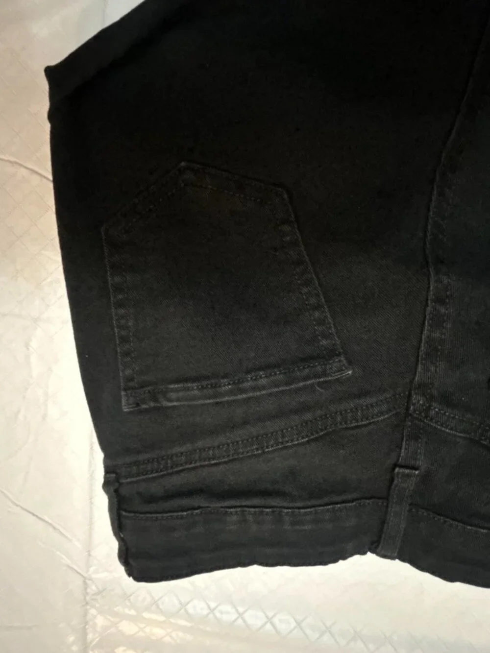 Black Daisy Black Denim Jean Shorts High Rise‎ Women’s
